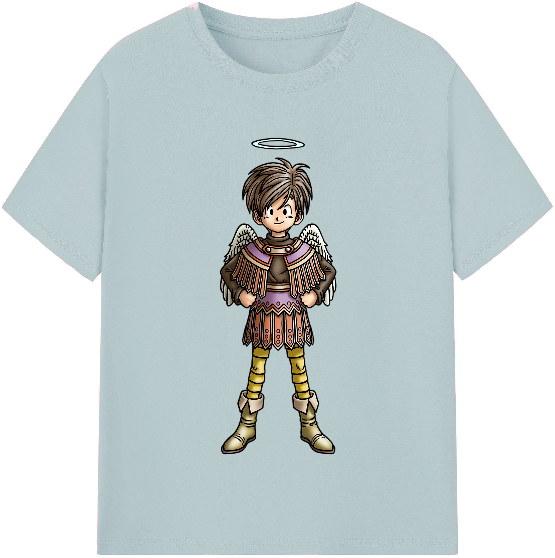 （画像用） ドラゴンクエスト Doragon Kuesuto Dragon Quest 綿100％半袖Tシャツ（フロントプリント）